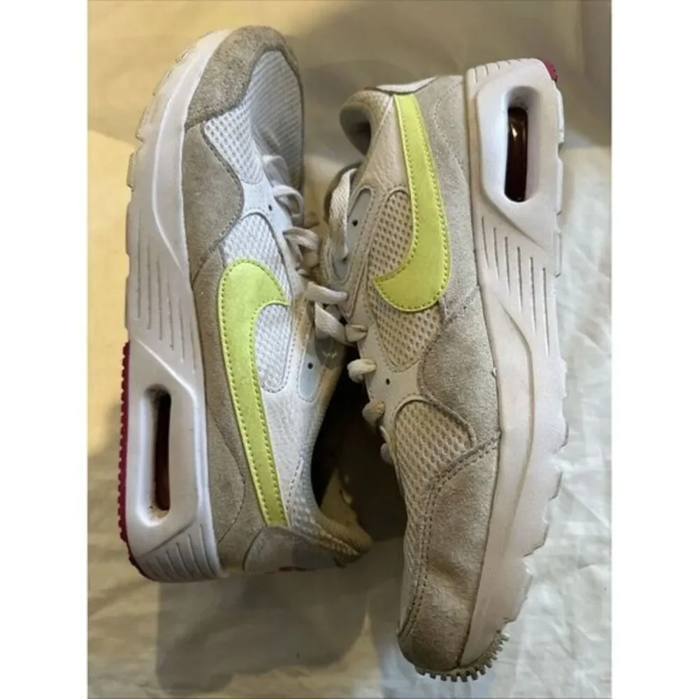 Size‎ 9 Nike Air Max SC Womens Shoe White/Light Lemon/Fireberry/Blue FQ8886-100